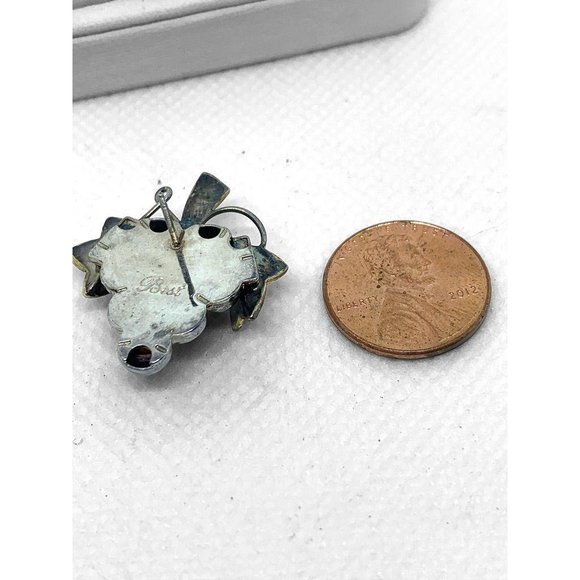 BEST Vintage Silver & Gold Grape Bunches Earrings - Picture 4 of 4